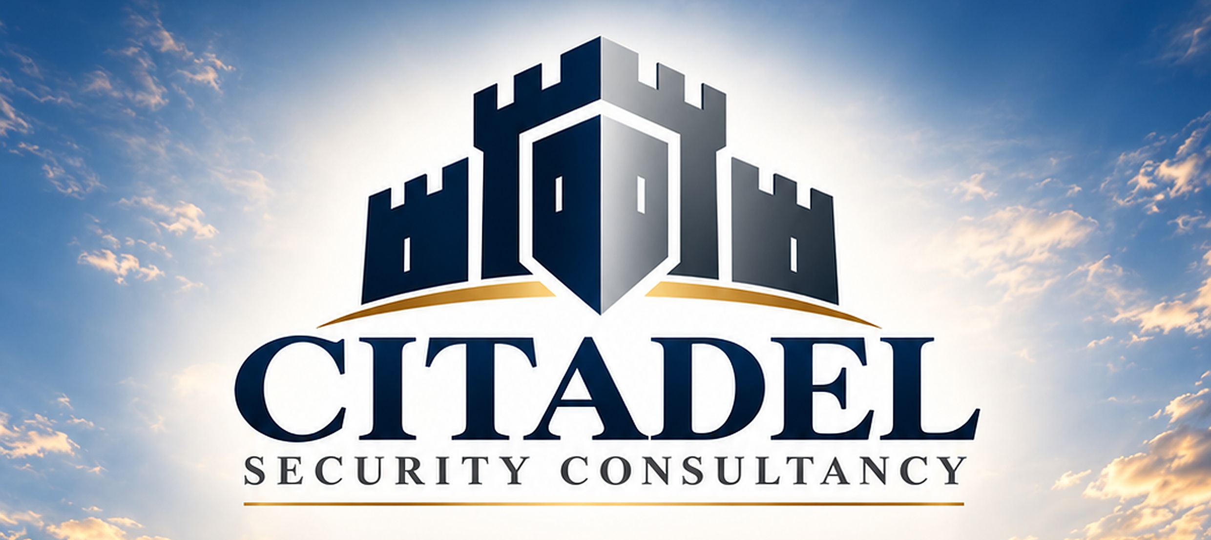 Citadel Security Consultancy logo against a sunlit sky